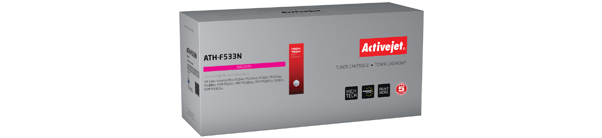 Activejet ATH-F533N Toner do drukarki HP, Zamiennik HP 205A CF533A; Supreme; 900 stron; purpurowy. - zdjęcie 6