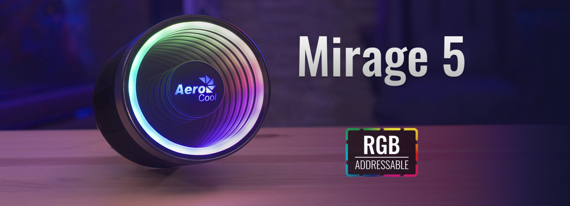 Chłodzenie CPU AEROCOOL PGS MIRAGE 5 ARGB PWM 4p - zdjęcie 1