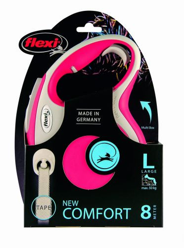 FLEXI New Comfort L czerwona - automatyczna smycz dla psa - 8m - zdjęcie 2