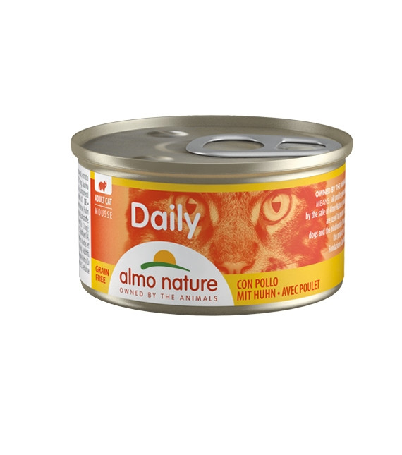 ALMO NATURE Daily Menu Mus z kurczakiem - mokra karma dla kota - puszka 85 g - zdjęcie 1