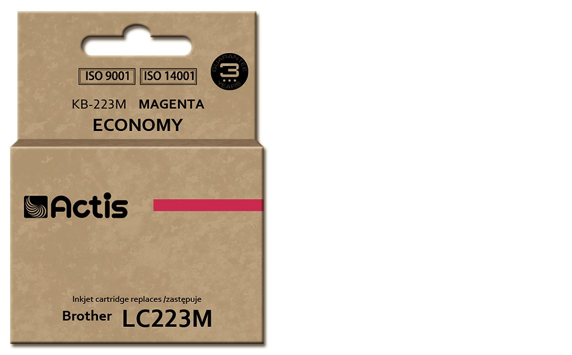 Actis KB-223M Tusz do drukarki Brother, Zamiennik Brother LC223M; Standard; 10 ml; purpurowy. - zdjęcie 1