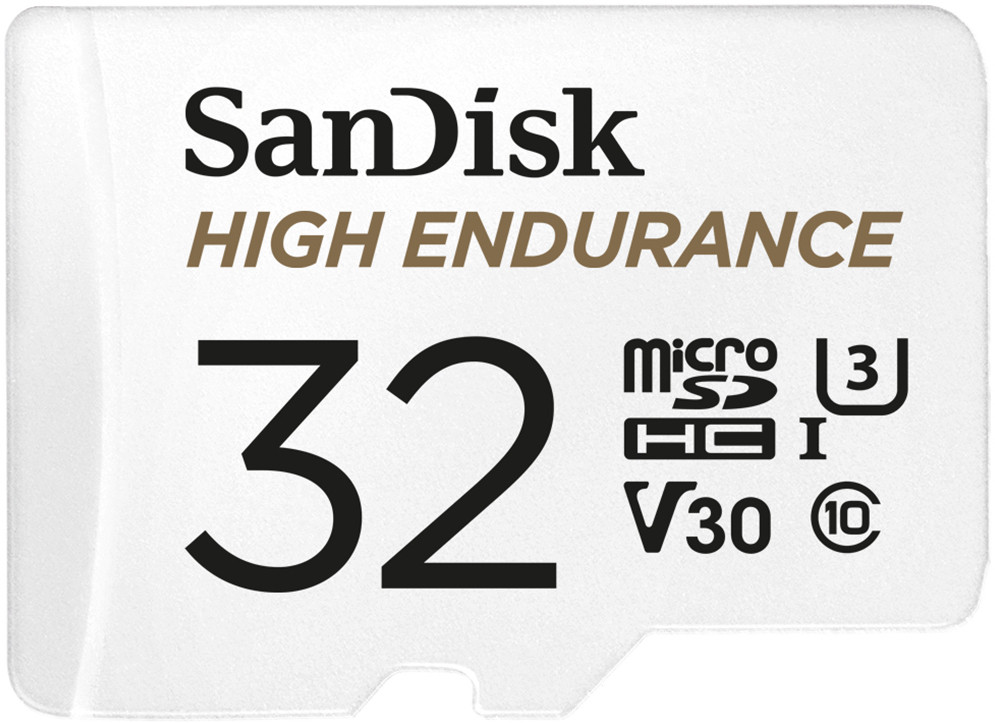SANDISK High Endurance microSDHC 32GB V30 z adapterem - zdjęcie 1