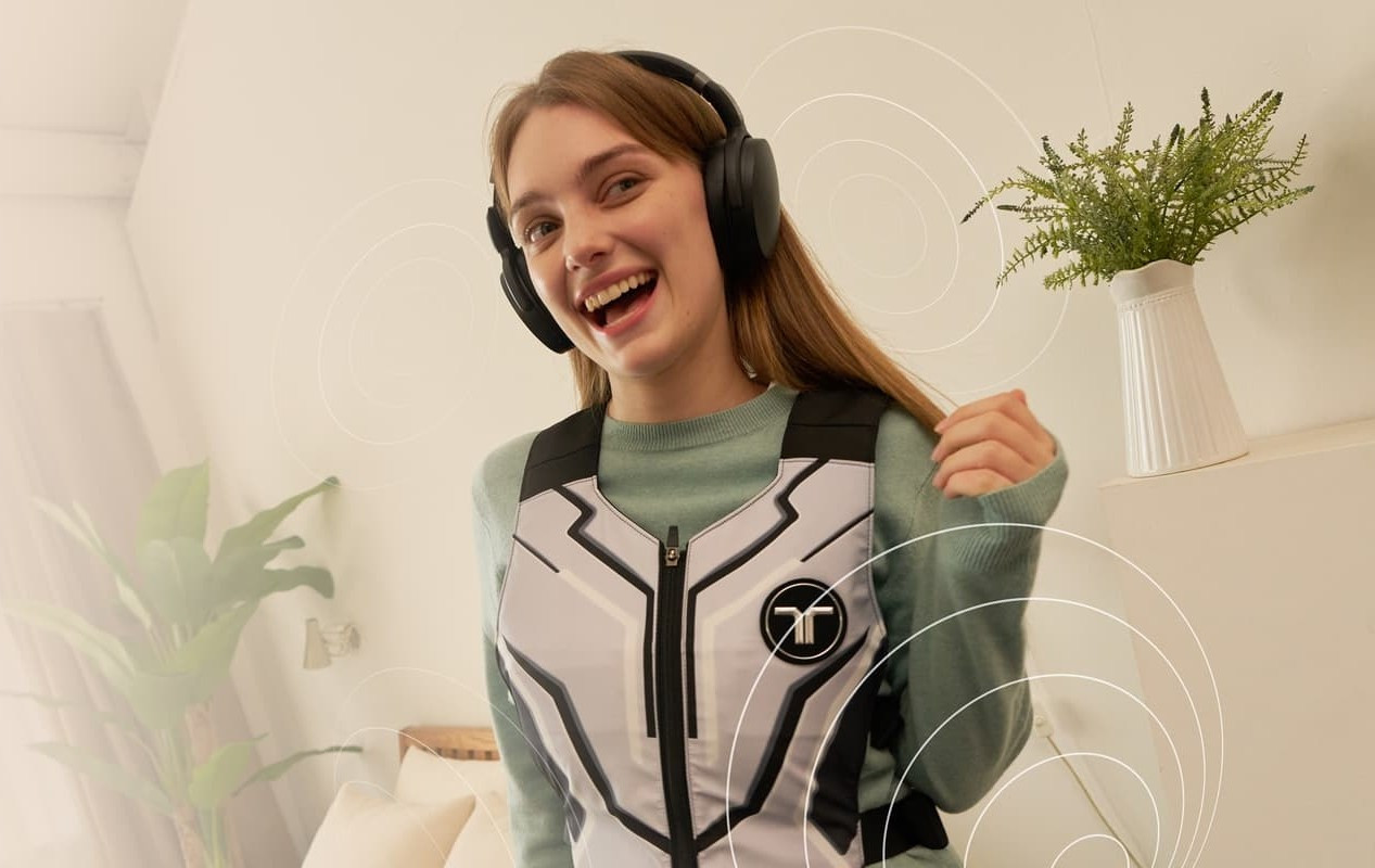 Kamizelka haptyczna bHaptics TactSuit Air Ash - zdjęcie 4