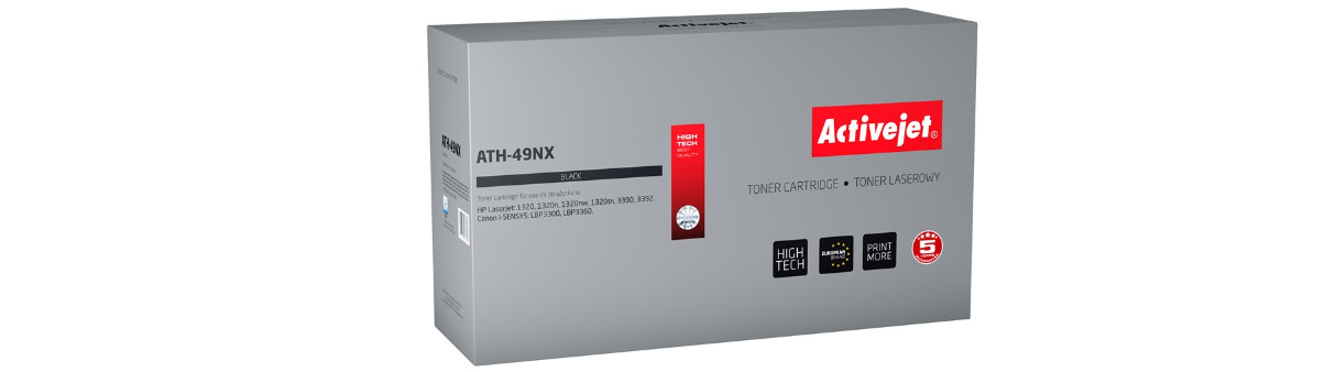 Activejet ATH-49NX Toner do drukarek HP, Canon, Zamiennik HP 49X Q5949X, Canon CRG-708H; Supreme; 6000 stron; czarny. - zdjęcie 6