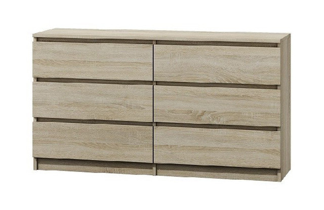 M6 MALWA KOMODA 140CM 6 SZUFLAD SONOMA - zdjęcie 6