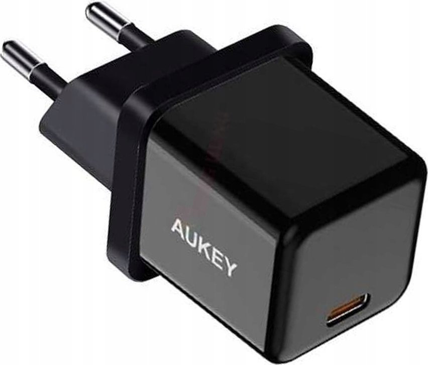 AUKEY ŁADOWARKA SIECIOWA PD 20W, MINI, CZARNA - zdjęcie 1