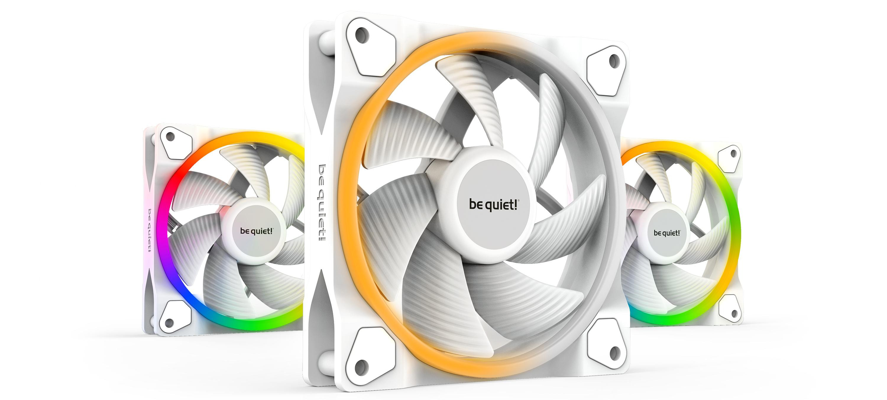 Wentylator be quiet! LIGHT WINGS White 120mm PWM Triple-Pack - zdjęcie 1