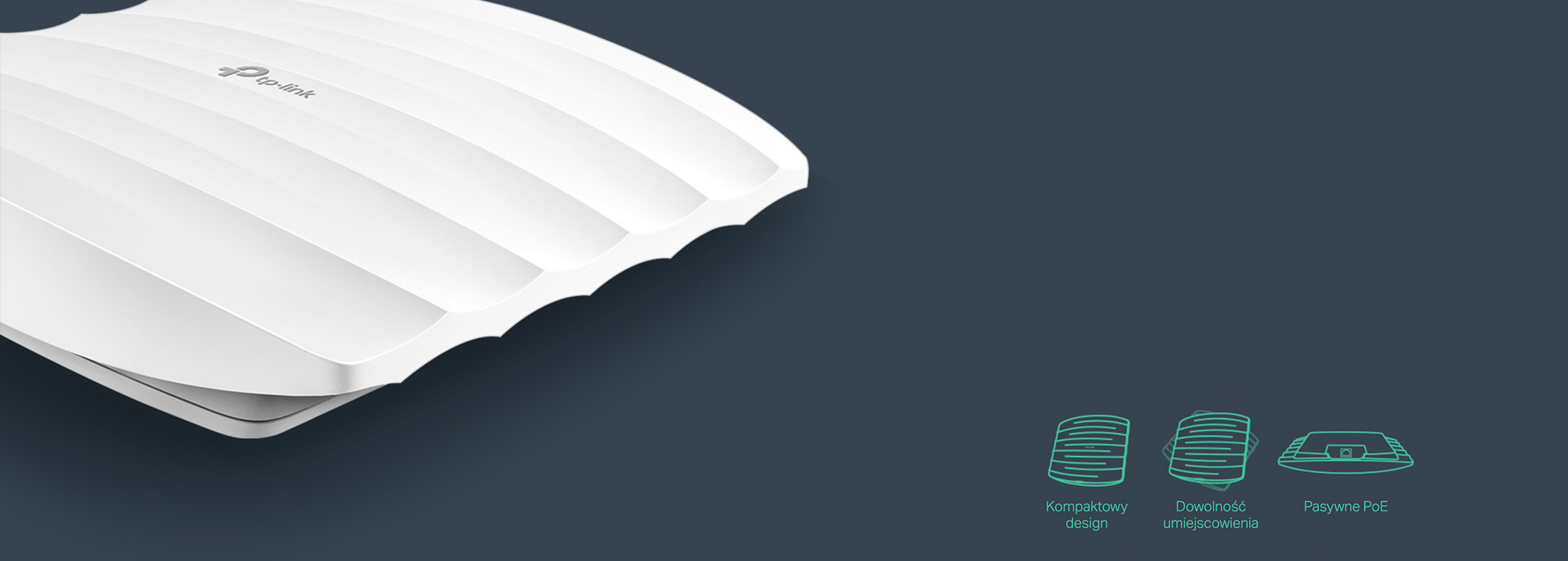 Punkt Dostępowy TP-LINK EAP110 Wireless 802.11n/300Mbps PoE - zdjęcie 2