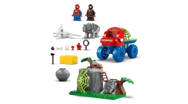 LEGO MARVEL SUPER HEROES 11199 Misja ratunkowa zespołu Spidey’ego w dinoterenówce - zdjęcie 2