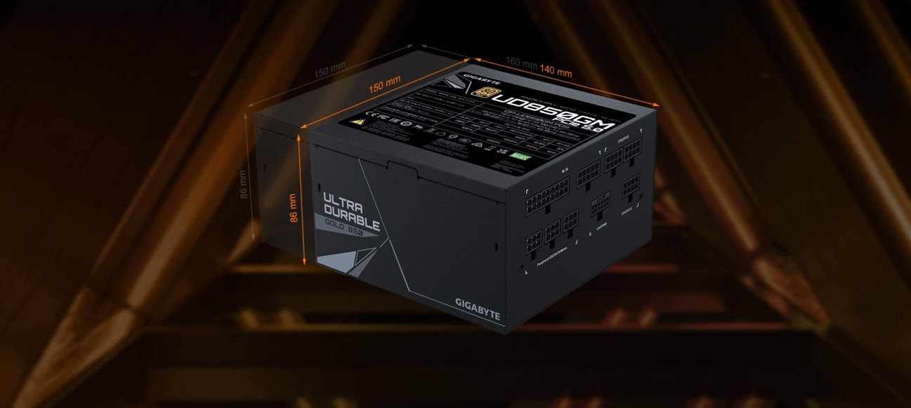 Zasilacz Gigabyte UD850GM PG5 850W 80+ Gold - zdjęcie 9