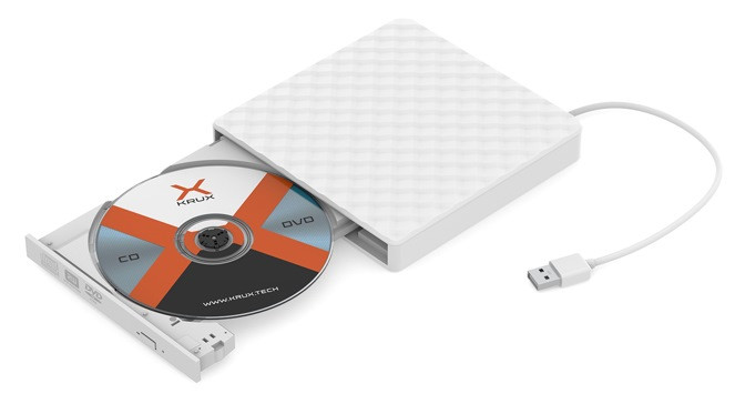 Zewnętrzny napęd optyczny DVD KRUX BIAŁY (KRX0123) - zdjęcie 2