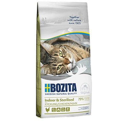 BOZITA Indoor & Sterilised Chicken - sucha karma dla kotów wysterylizowanych - 2kg - zdjęcie 1