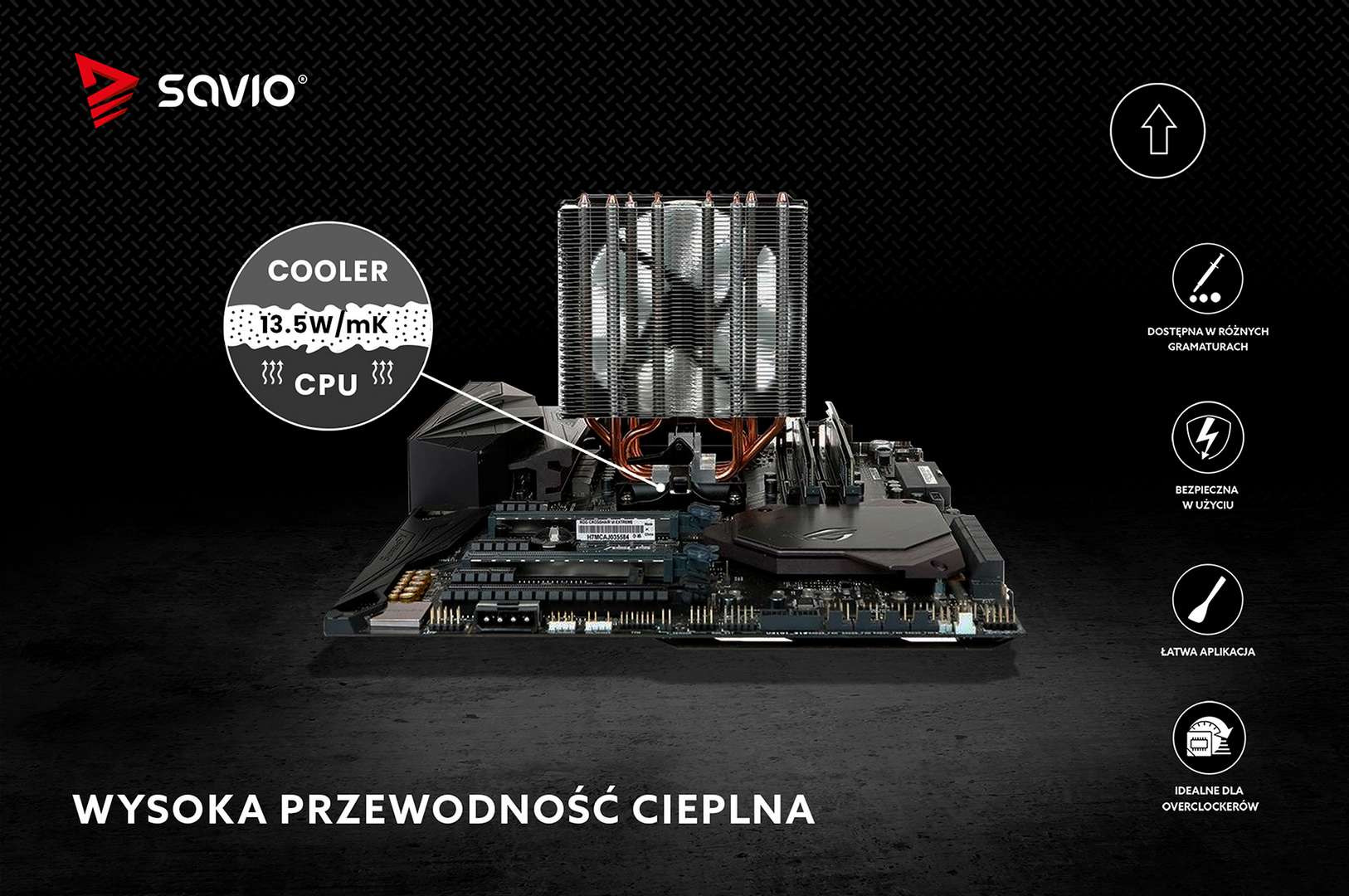SAVIO PASTA TERMOPRZEWODZĄCA 13,5W/MK, 2G, TG-03 - zdjęcie 3