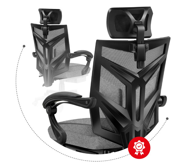 Fotel gamingowy Huzaro Combat 5.0 Grey - zdjęcie 5