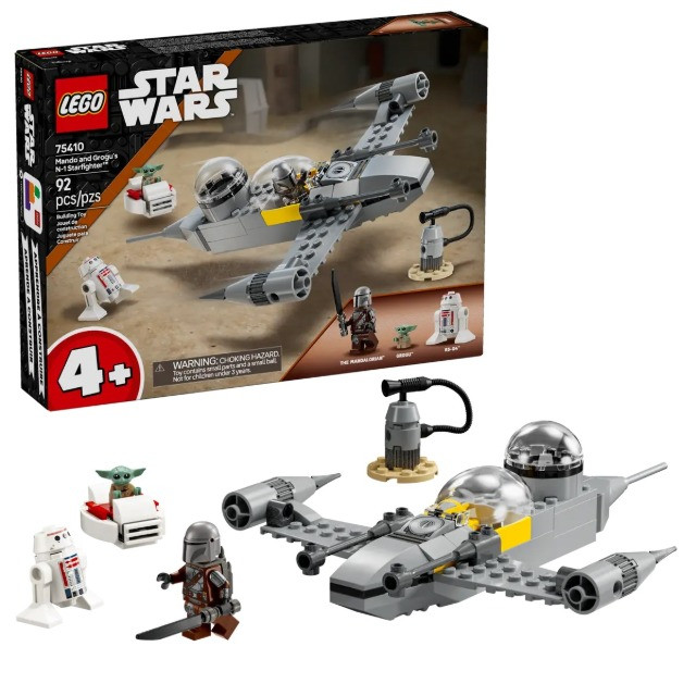 LEGO STAR WARS 75410 Myśliwiec N-1 Mando i Grogu - zdjęcie 1