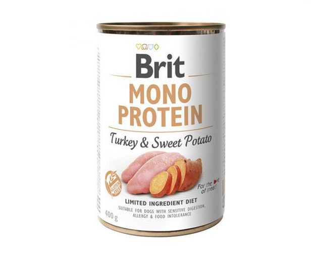 BRIT Mono Protein Turkey & Sweet Potato - mokra karma dla psa - 400g - zdjęcie 1