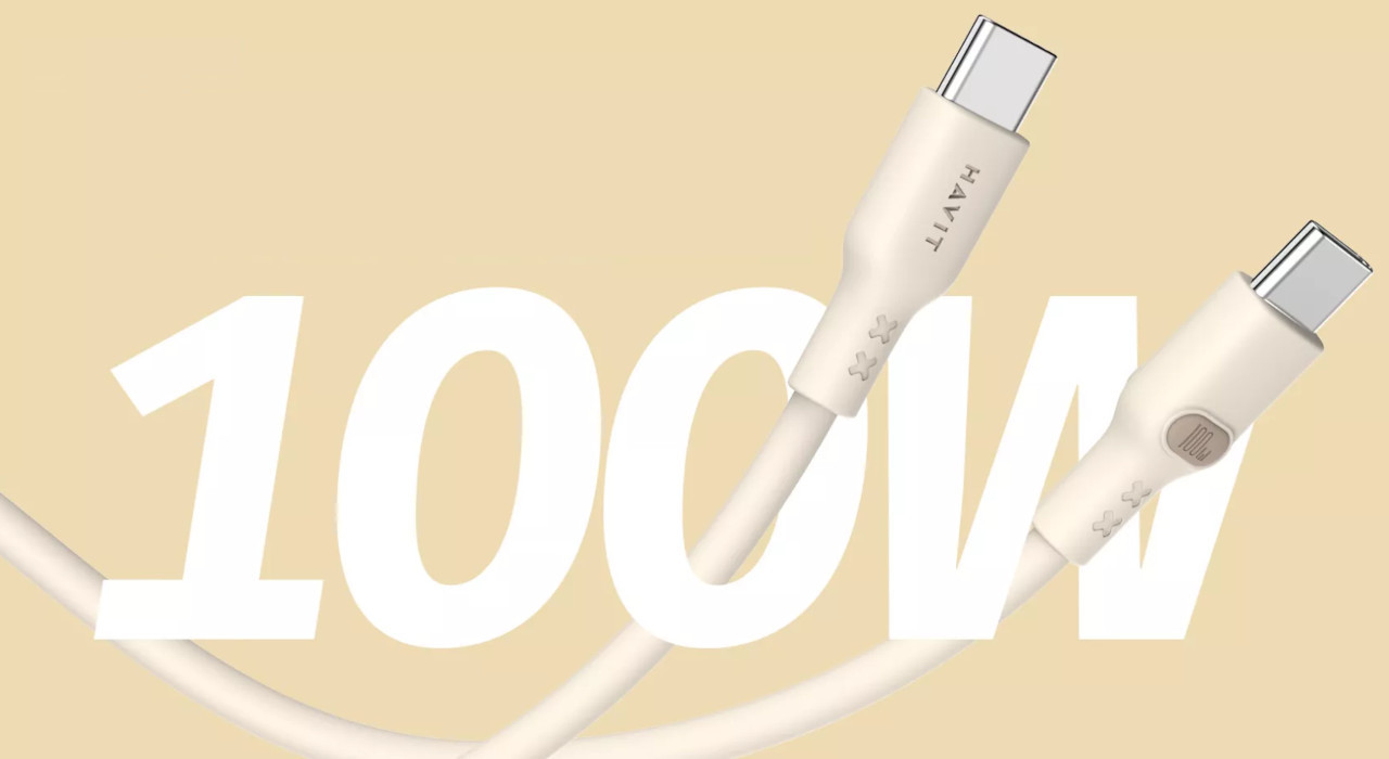 Kabel Havit Typ C CB6284 2.0m (beżowy) - zdjęcie 2