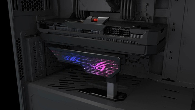 Uchwyt na kartę ASUS XH01 ROG HERCULX WHITE (90DA0023-B09000) - zdjęcie 2