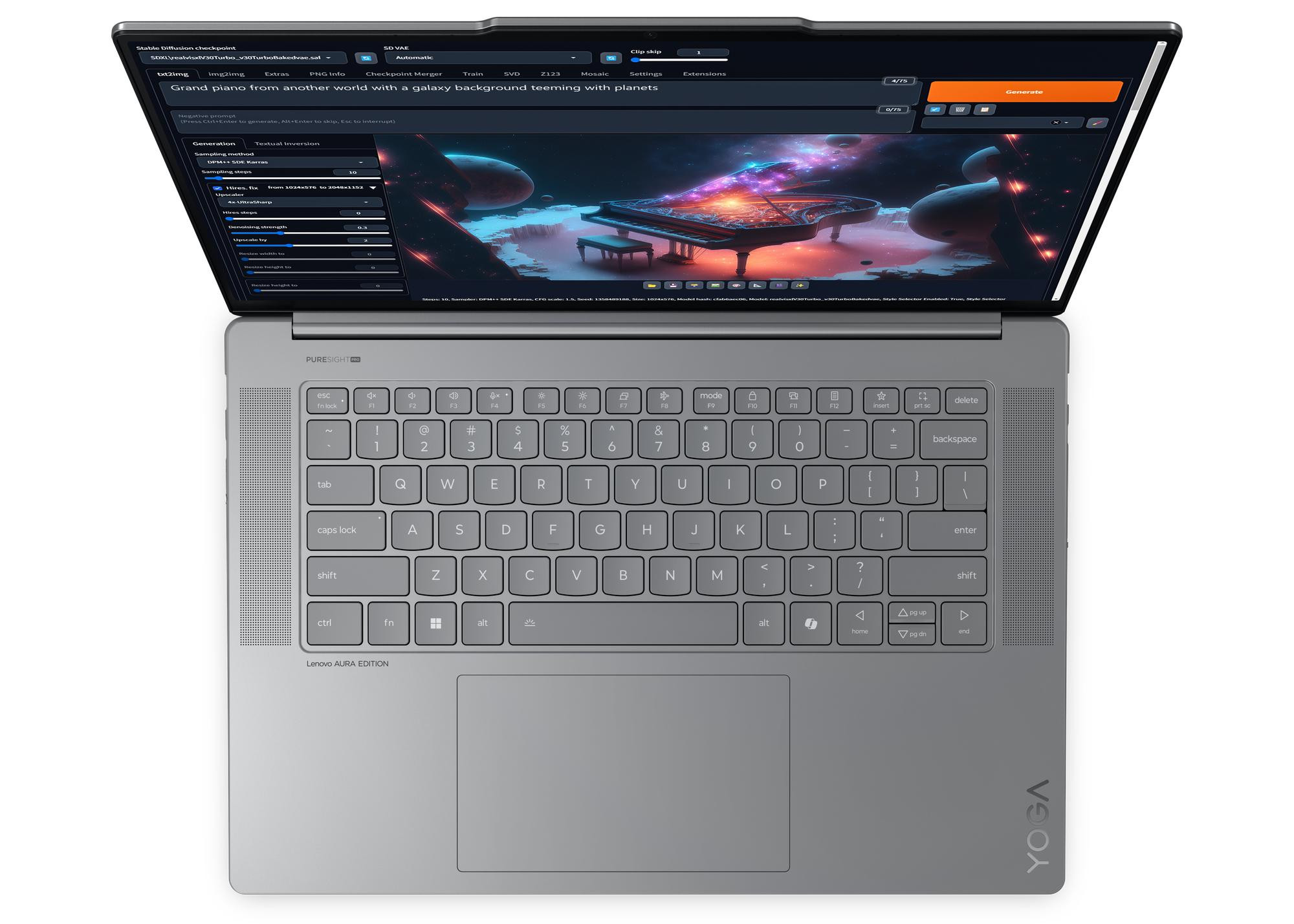 Lenovo Yoga Slim 7 15ILL9 Ultra 7 258V 15.3" 2.8K IPS 500nits 120Hz Glossy 32GB LPDDR5x-8533 SSD512 Intel Arc Graphics W11Pro Luna Grey - zdjęcie 2
