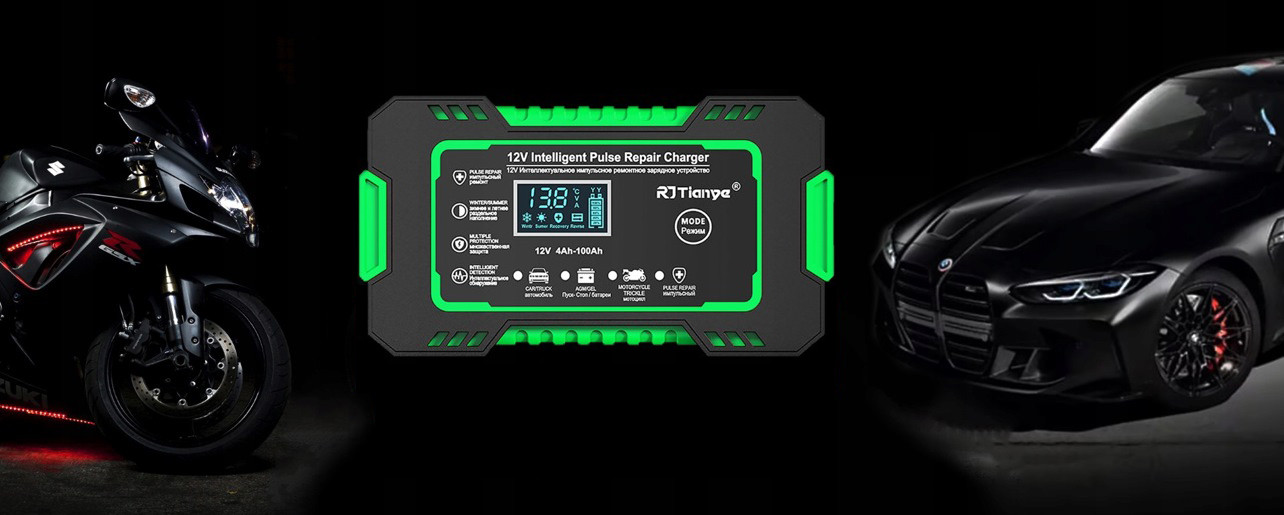 Prostownik akumulatorowy RJ Tianye RJ-C 120501A 12V, 6A - zdjęcie 1
