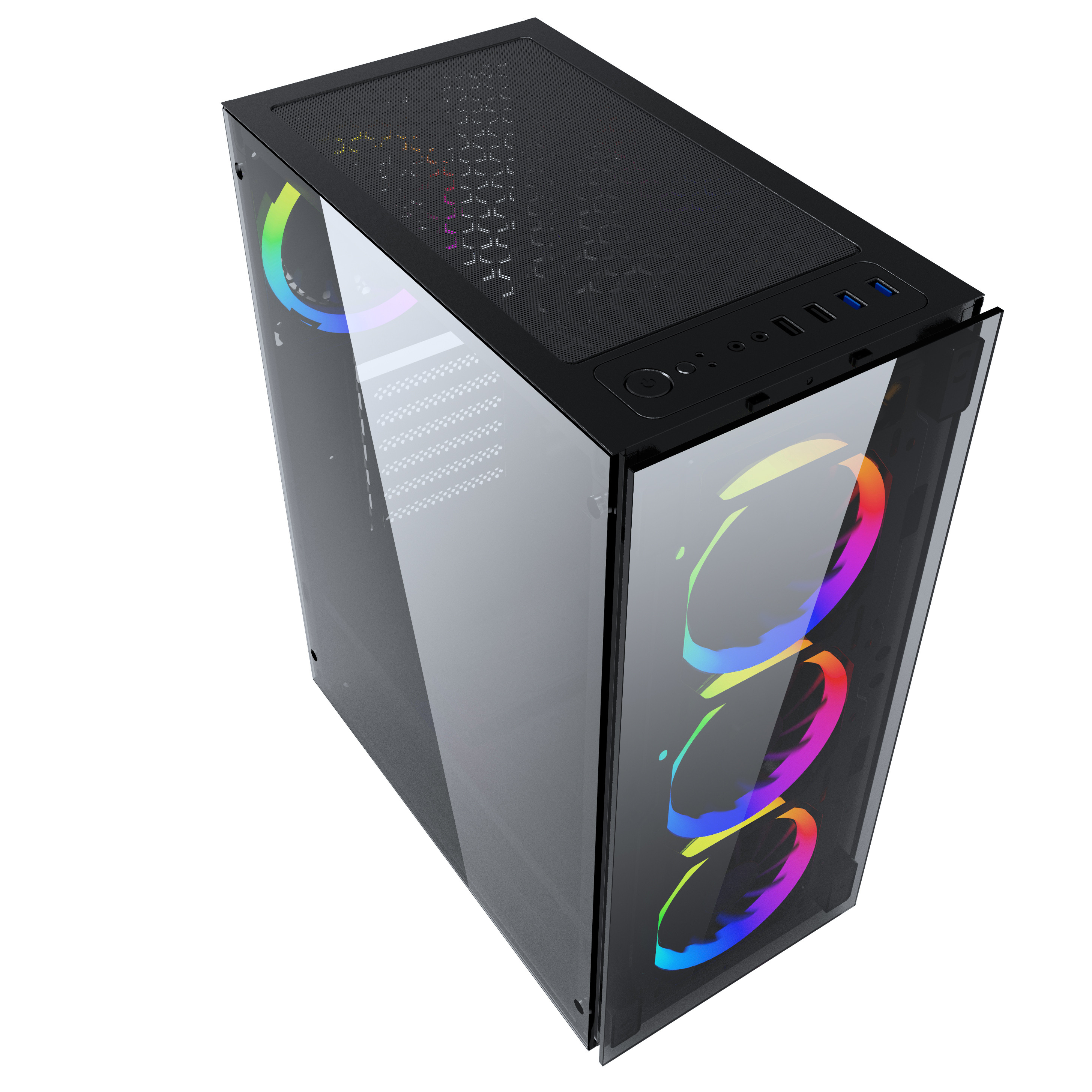 GEMBIRD OBUDOWA FORNAX 1500RGB MIDI-TOWER, USB 3.0 - zdjęcie 4