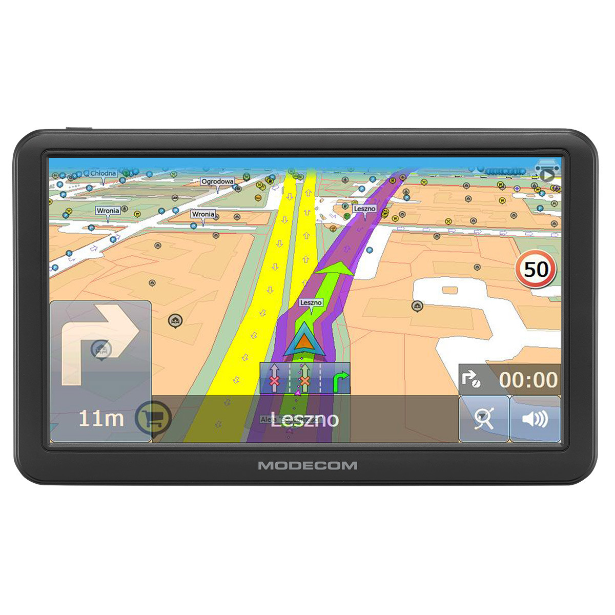 MODECOM NAWIGACJA SAMOCHODOWA FREEWAY CX 7 + MAPFA - zdjęcie 4