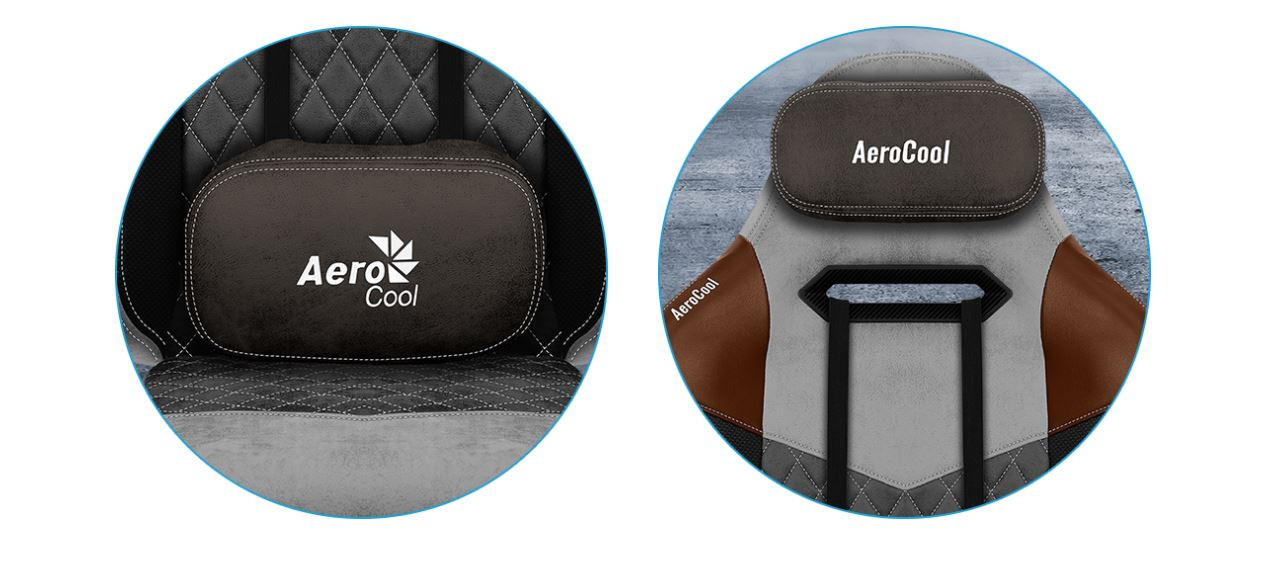 FOTEL GAMINGOWY AEROCOOL AC-280 DUKE SZARY - zdjęcie 3