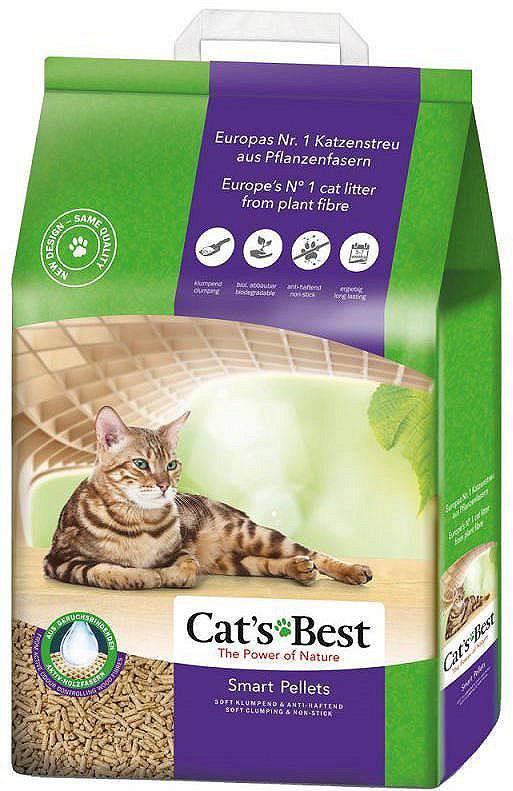 JRS Cat's Best Smart Pellets - drewniany żwirek dla kotów, zbrylający - 10 kg - zdjęcie 1