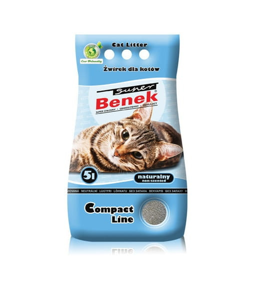 Certech Super Benek Compact Naturalny - żwirek dla kota zbrylający 5 l - zdjęcie 1