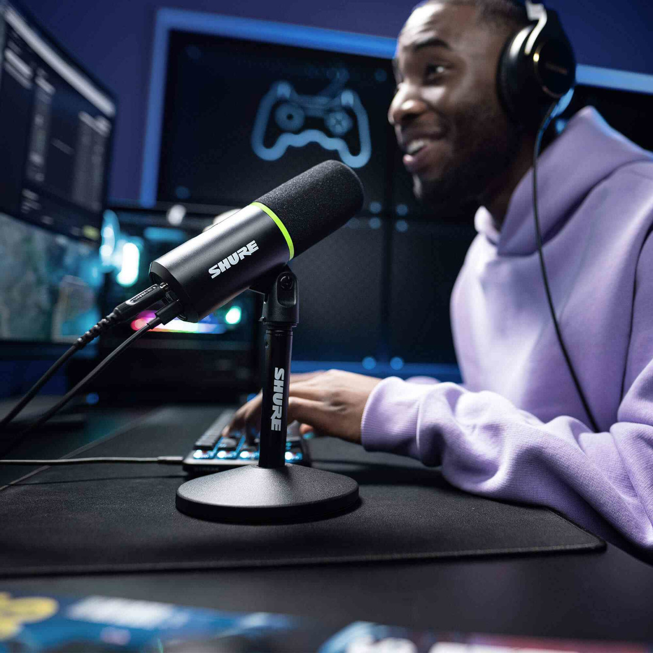 Shure MV6 - Kardioidalny mikrofon dynamiczny USB-C dla graczy i streamerów - zdjęcie 4