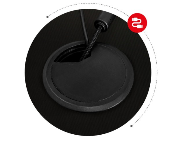 Biurko gamingowe Huzaro Hero 8.5 Black - zdjęcie 9