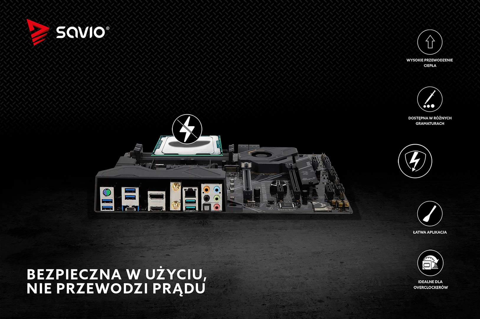 SAVIO PASTA TERMOPRZEWODZĄCA 13,5W/MK, 2G, TG-03 - zdjęcie 5