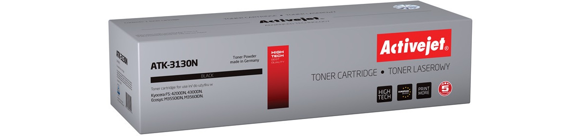 Activejet ATK-3130N Toner do drukarki Kyocera, Zamiennik Kyocera TK-3130; Supreme; 25000 stron; czarny. - zdjęcie 6