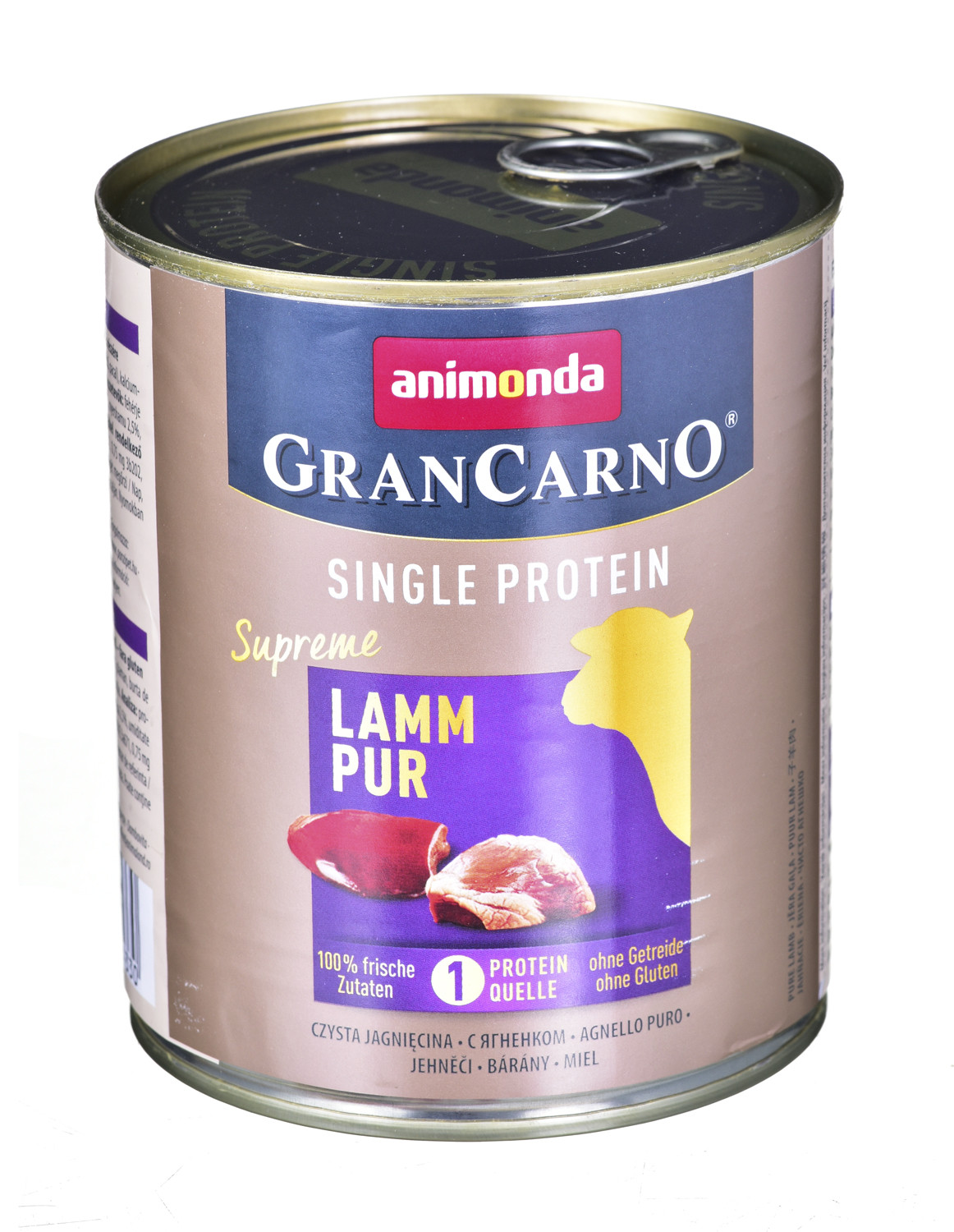ANIMONDA GranCarno Single Protein jagnięcina - mokra karma dla psa - 800 g - zdjęcie 1