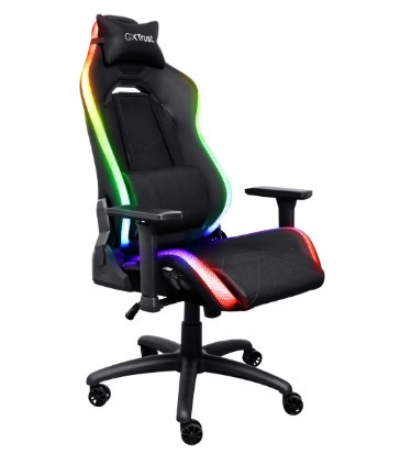 Fotel gamingowy TRUST GXT719 RUYA RGB czarne (25185) - zdjęcie 1