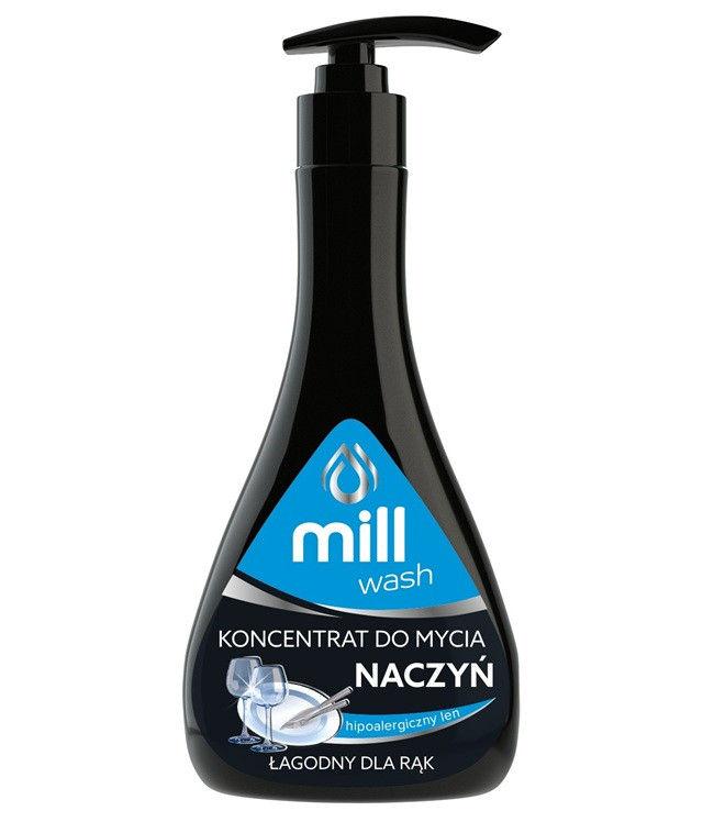 MILL WASH Koncentrat balsam do mycia naczyń Hipoalergiczny Len 555ml - zdjęcie 1