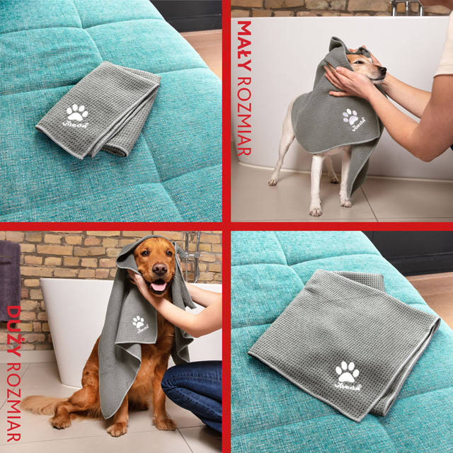 VILEDA Pet Pro XL Ręcznik z mikrofibry dla zwierząt - 100x65 cm - zdjęcie 9