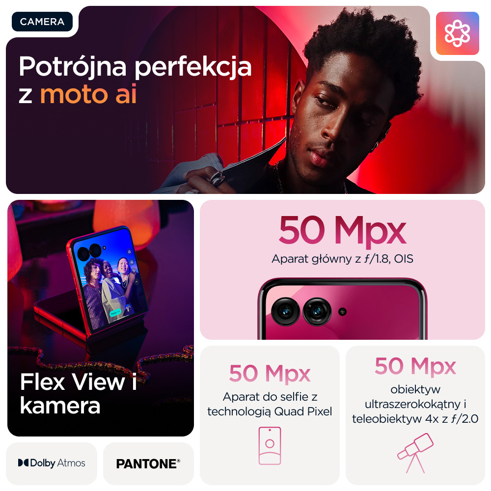 Motorola Razr 60 Ultra 5G 16/512GB Rio Red - zdjęcie 8