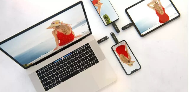 SANDISK FLASH iXpand LUXE 128GB USB-C Lightning - zdjęcie 2