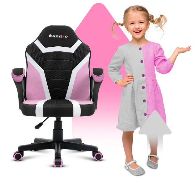 Fotel gamingowy dla dziecka HZ-Ranger 1.0 pink msh - zdjęcie 2