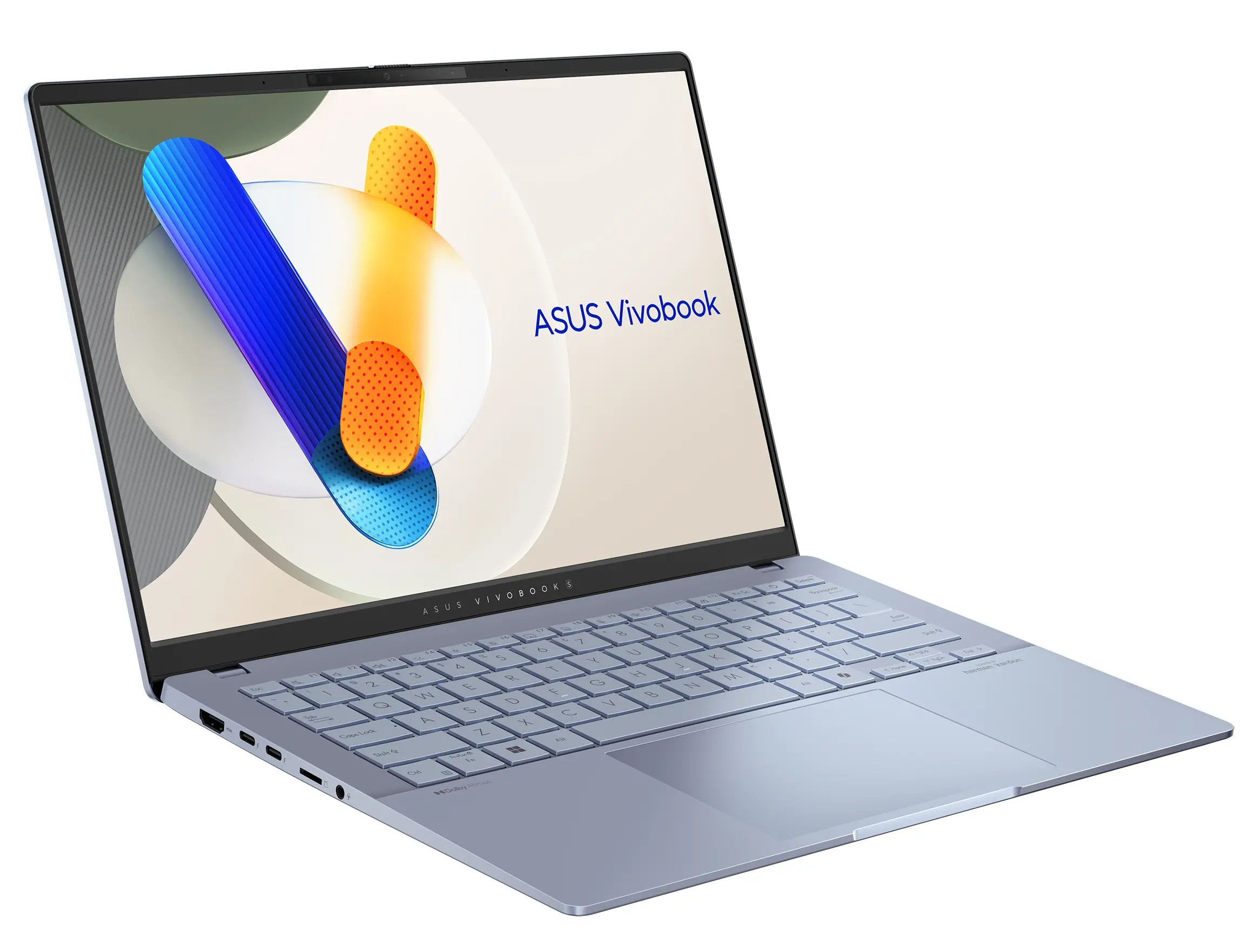 ASUS Vivobook S 14 S5406SA-PP067W Core Ultra 5 Processor 226V 14.0"3K 120Hz 400nits Glossy 16GB LPDDR5X SSD512 Intel Arc Graphics WLAN+BT Cam1080 75WHrs Win11 Mist Blue - zdjęcie 2
