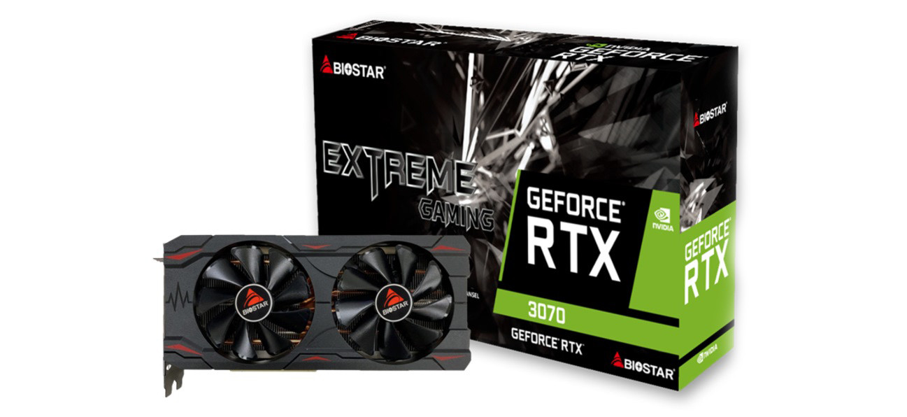 Karta graficzna BIOSTAR GeForce RTX 3070 8GB GDDR6 (VN3706RM82) - zdjęcie 1