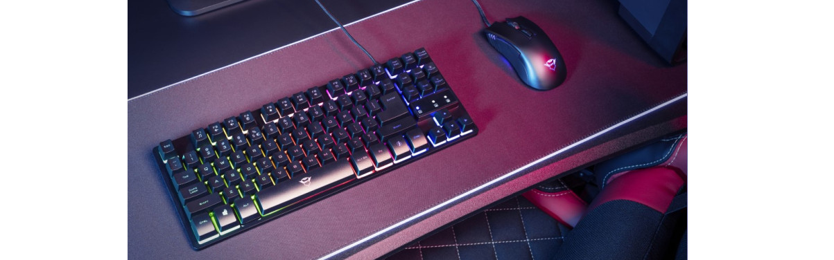 Klawiatura gamingowa TRUST GXT833 THADO TKL US - zdjęcie 1
