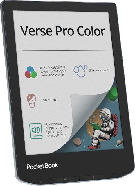 Czytnik e-booków PocketBook Verse Pro Color 634 6" E-Ink Kaleido 3 16GB Wi-Fi Stormy Sea - zdjęcie 1