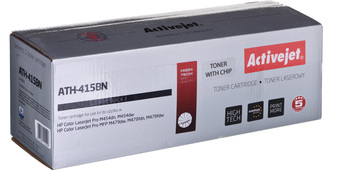 Activejet ATH-415BN Toner do drukarki HP; zamiennik HP 415A W2030A; Supreme; 2400 stron; Czarny, z chipem - zdjęcie 6