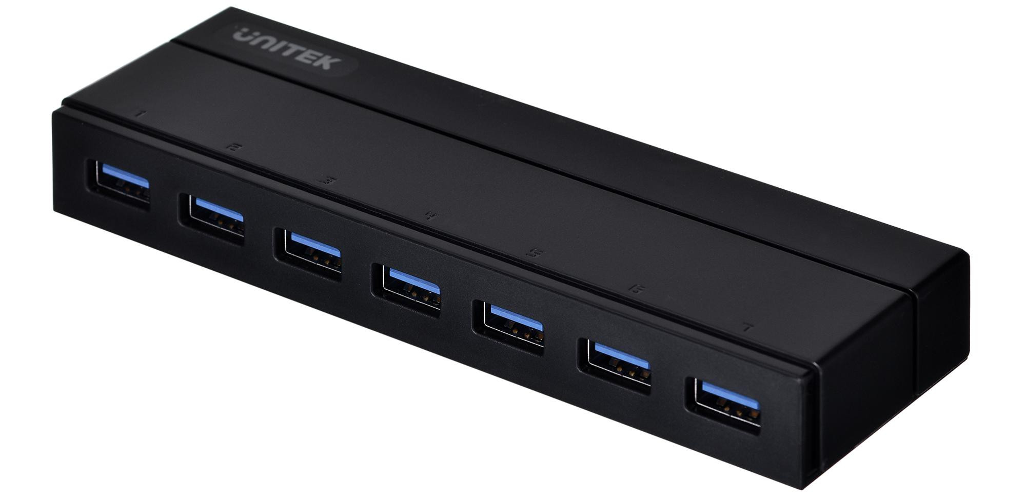 UNITEK HUB 7X USB 3.0 Z ZASILANIEM I BC 1.2 - zdjęcie 1