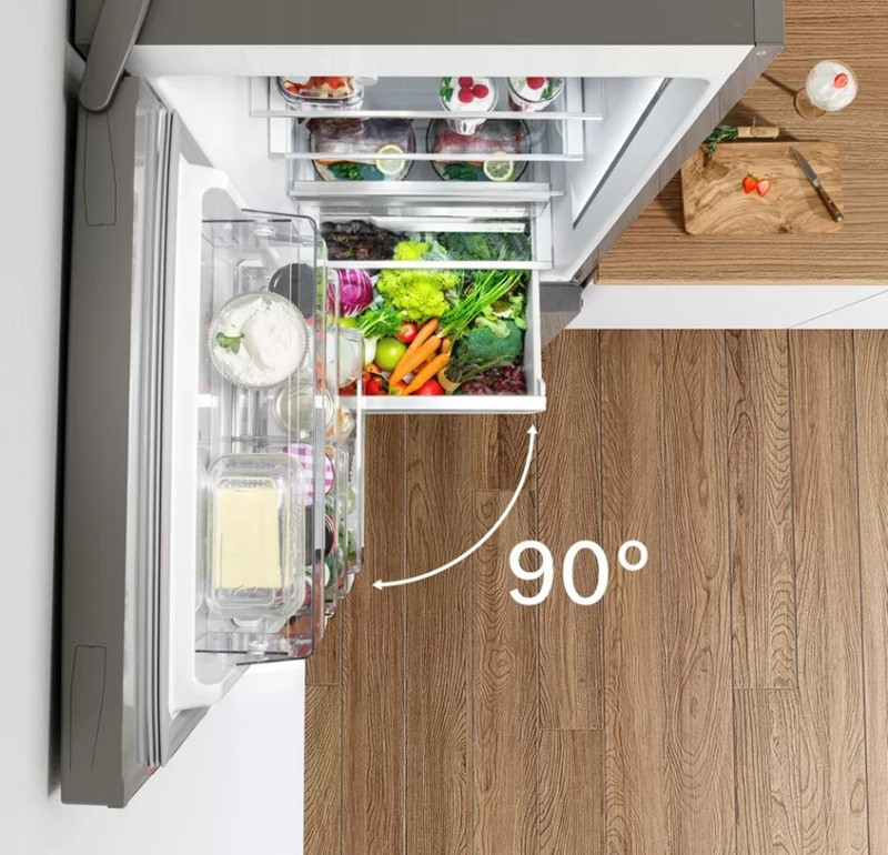 Lodówka BOSCH Serie 6 KGN 39AICT No Frost Zdalne Sterowanie 203cm - zdjęcie 5