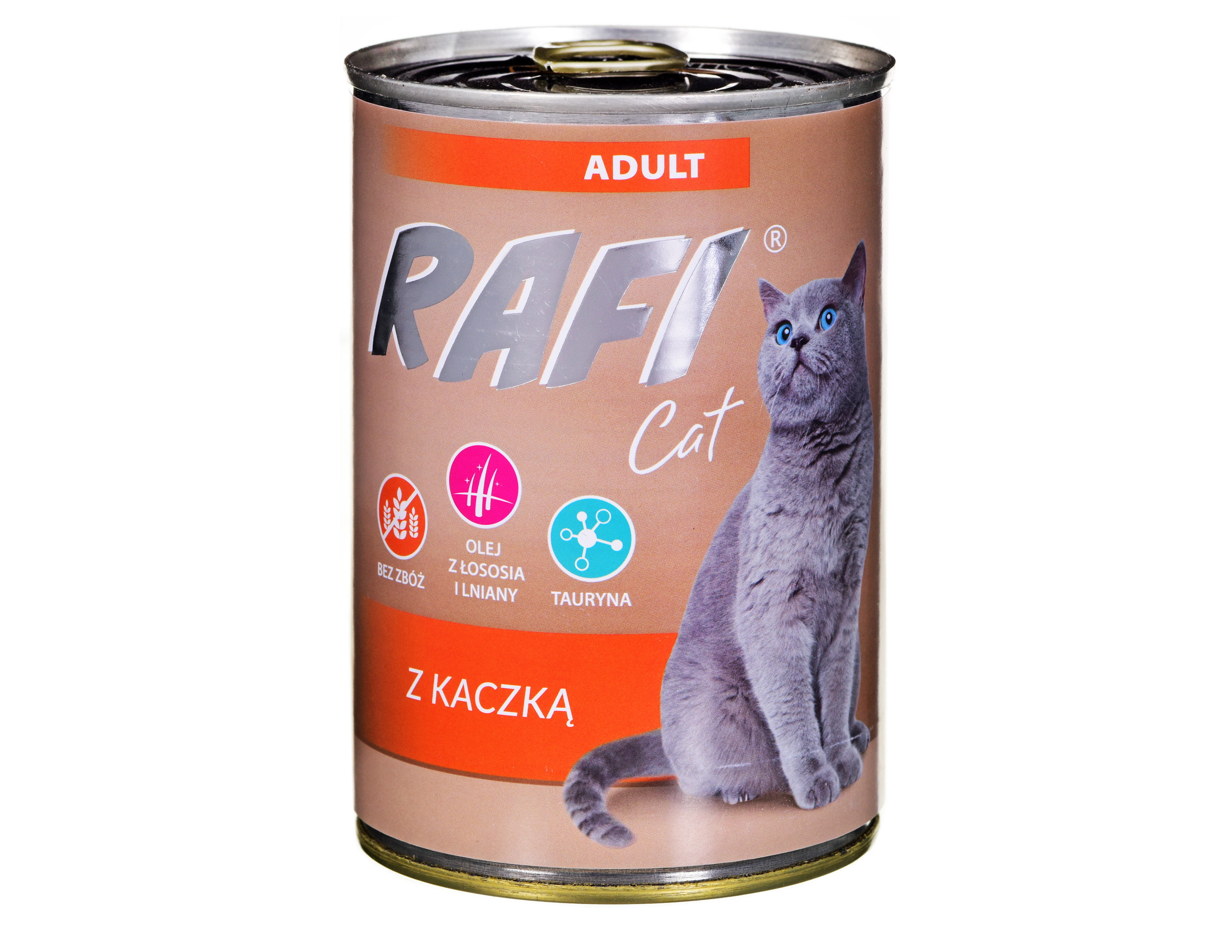 DOLINA NOTECI Rafi Cat Adult z kaczką - mokra karma dla kota - 400 g - zdjęcie 1