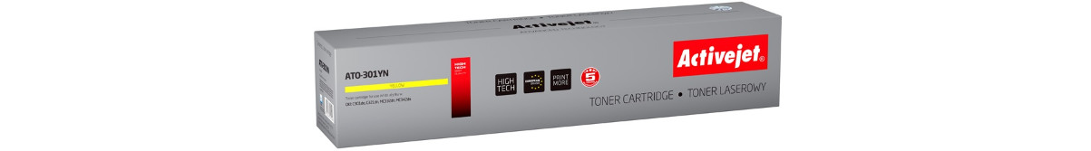 Activejet ATO-301YN Toner do drukarki OKI, Zamiennik OKI 44973533; Supreme; 1500 stron; żółty. - zdjęcie 6