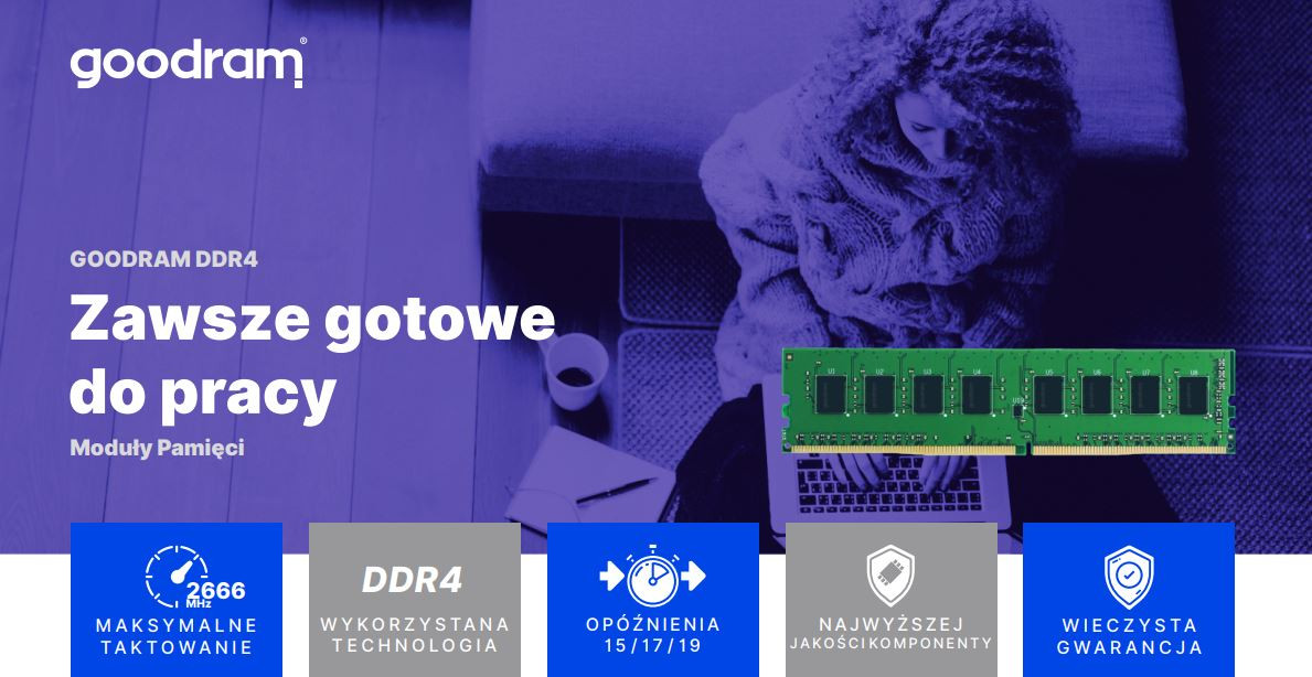 GOODRAM DDR4 8GB 2400MHz CL17 - zdjęcie 1